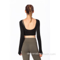 Herbst und Winter Fitness Langarm Yoga Wear BH